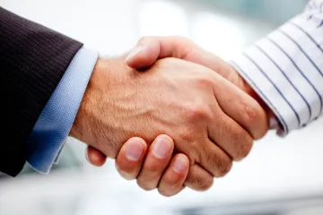 Business handshake