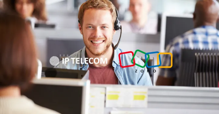 Man looking at screen, crm integration