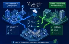 broadband versus dedicated internet access a guide for irish sme businesses