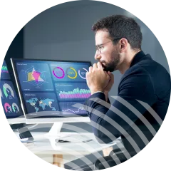 Man using Dimensions Reporting
