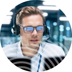 Man working in tech support