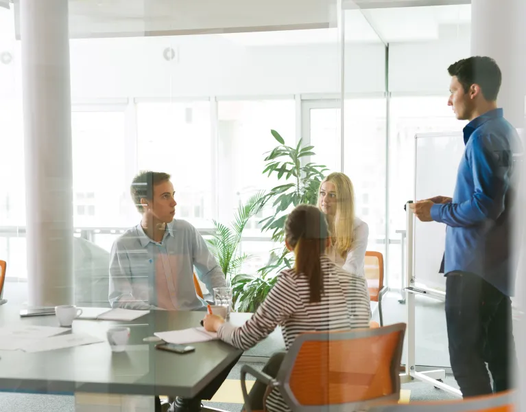Group of people in business meeting