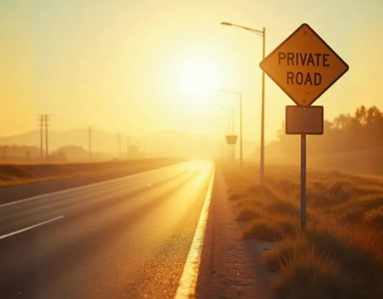 Dedicated Internet Access image private road